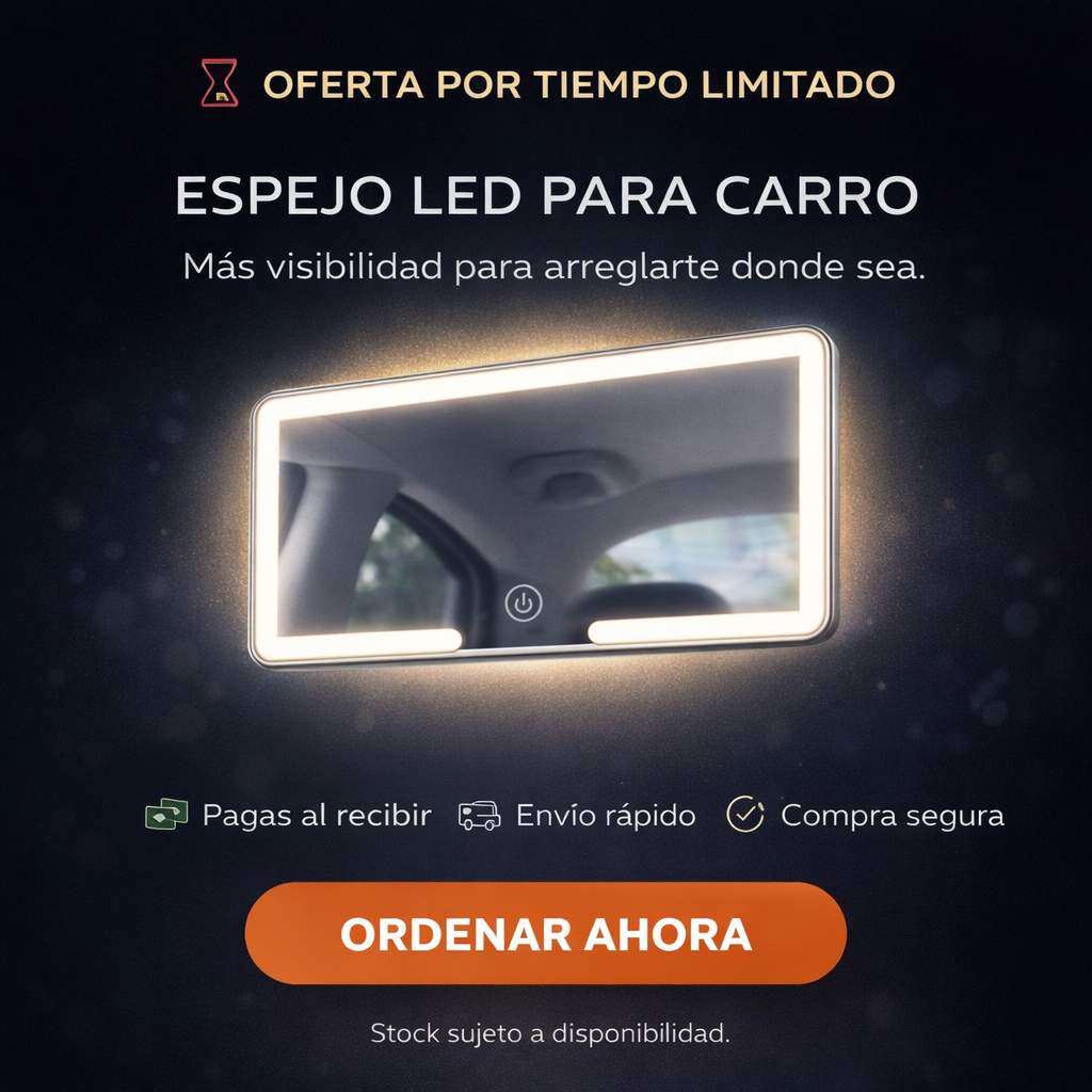 ESPEJO LED PARA CARRO