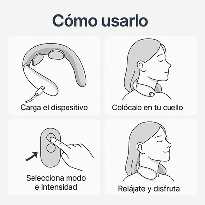 MASAJEADOR DE CUELLO ELÉCTRICO PORTÁTIL