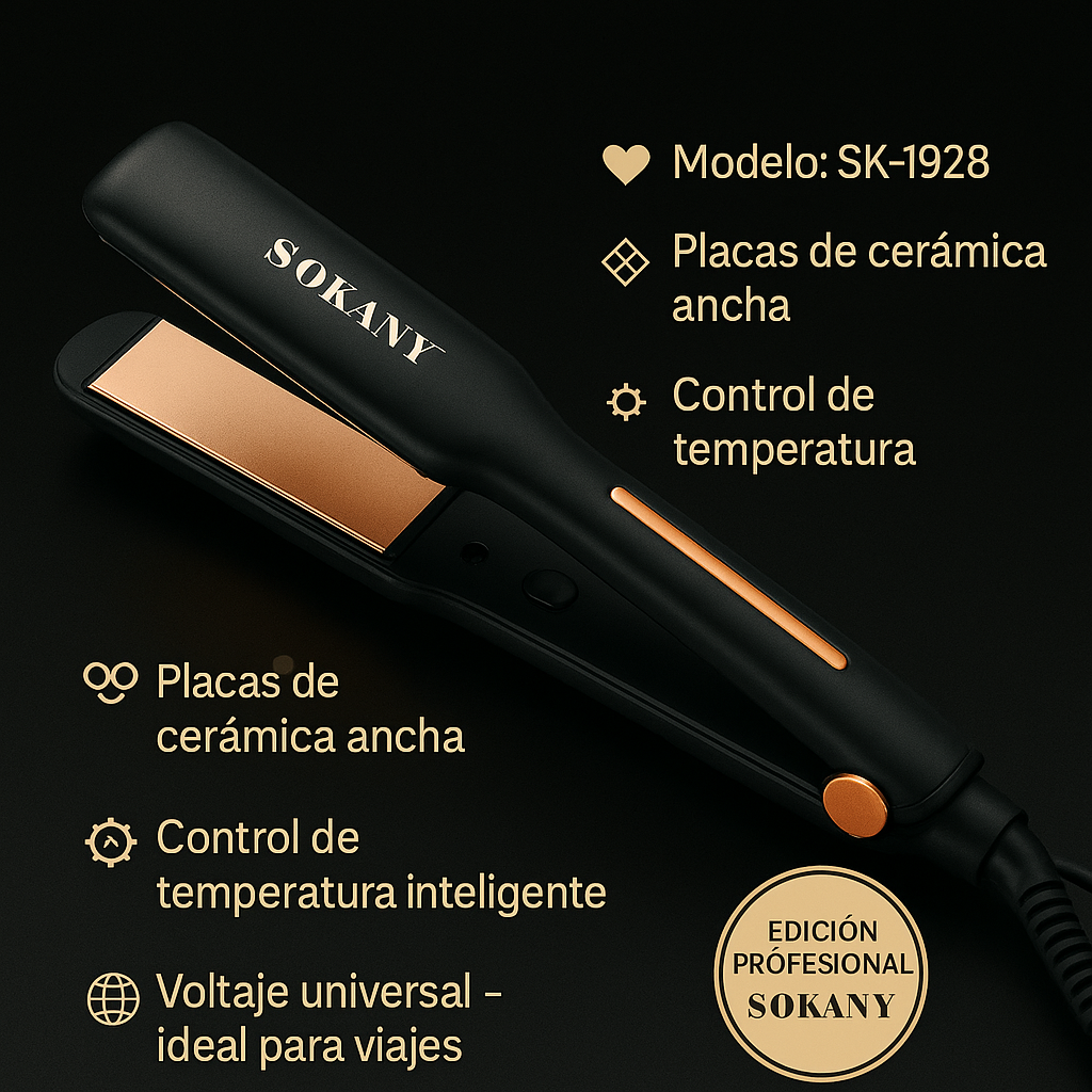 PLANCHA PARA CABELLO SOKANY