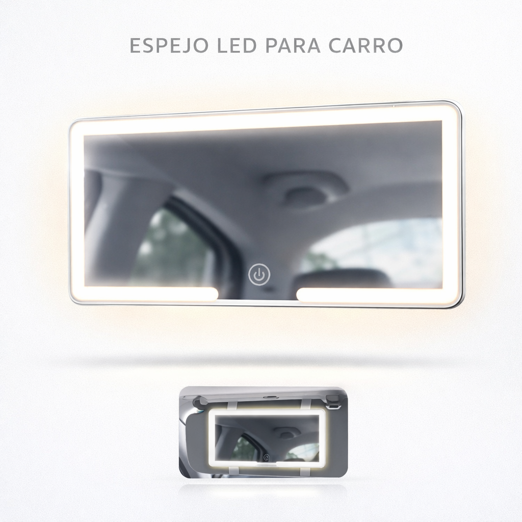 ESPEJO LED PARA CARRO