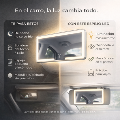 ESPEJO LED PARA CARRO