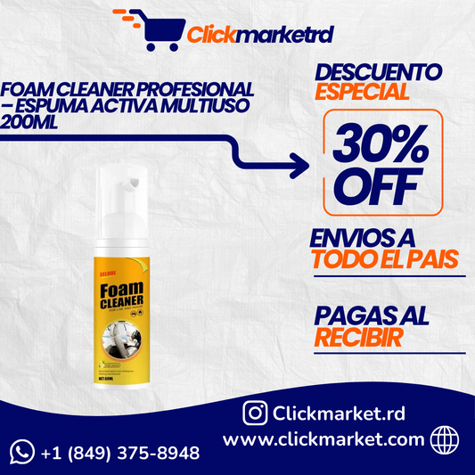 FOAM CLEANER PROFESIONAL – ESPUMA ACTIVA MULTIUSO 200ML